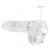 Real Rock Crystal Gode Crystal Clear 12 x 3cm Transparent